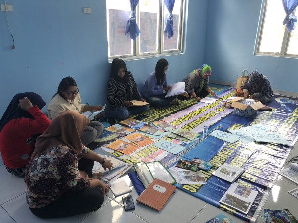 Pembinaan lomba di kampung kb “LOPAN” oleh plkb dan tim PKK KEC