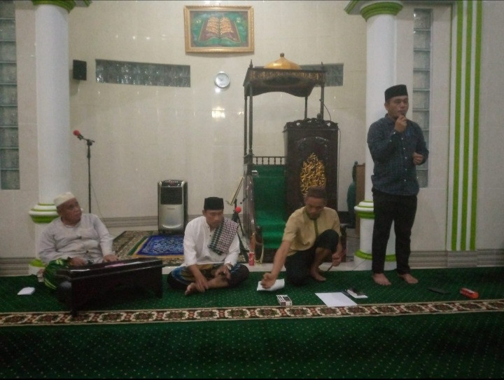 Rapat pemilihan pengurus baru dimasjid Baitul Musolah