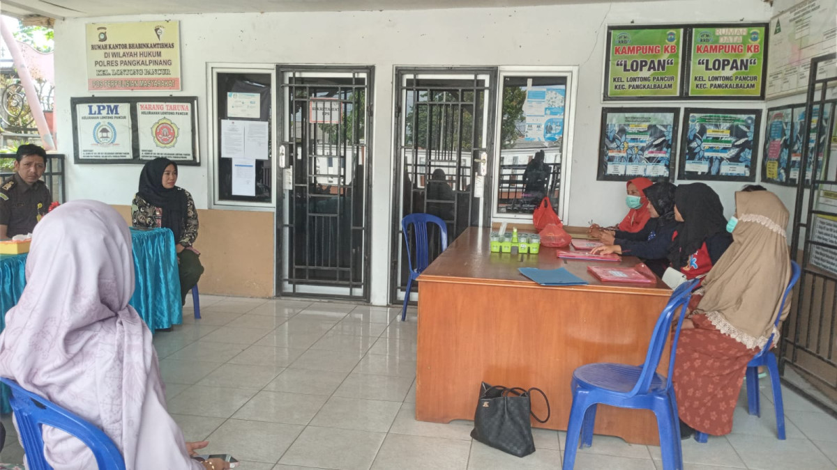 Monev...pmt ( dashat )posyandu atasi stunting dikelurahan lontong pancur