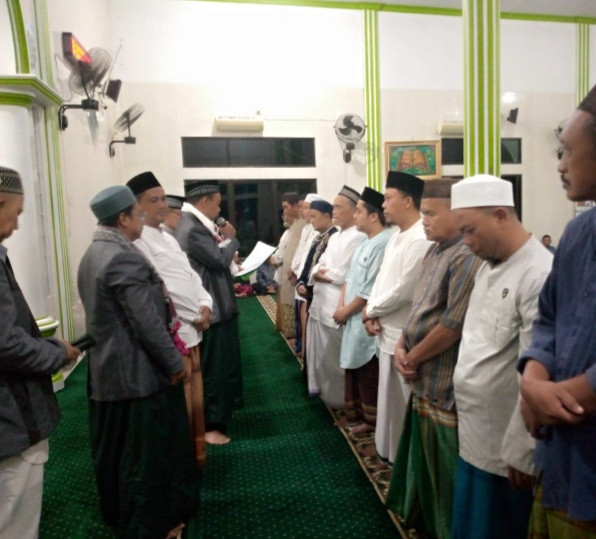 Pelantikan ketua dan pengurus masjid baitul musolah