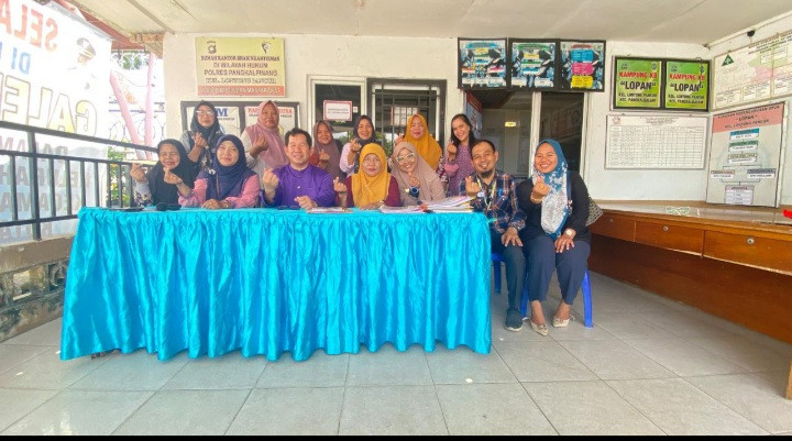 Kegiatan monev kampung kb dikelurahan lontong pancur