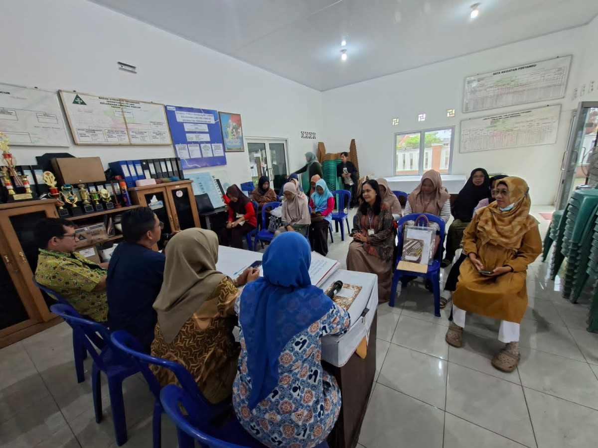 kegiatan monev kampung kb dikelurahan lontong pancur