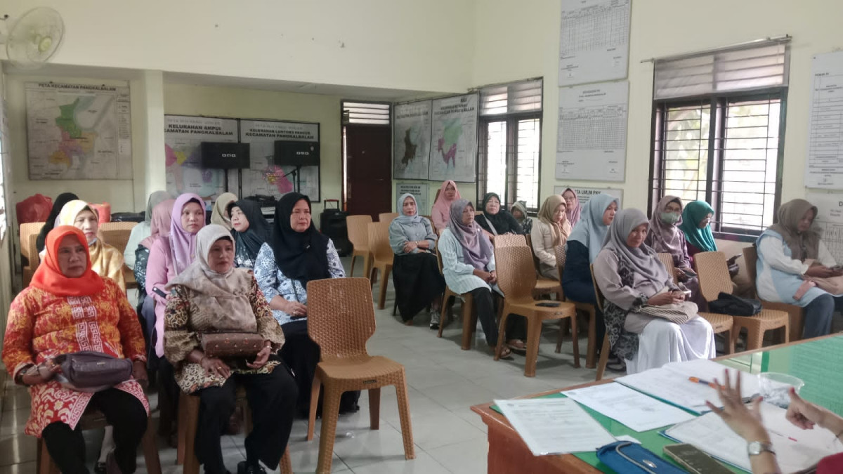 pertemuan rutin setiap bulan PKK kecamatan pangkal balam