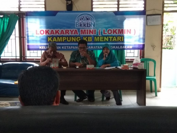 Lokakarya mini kampung kb mentari kelurahan ketapang 