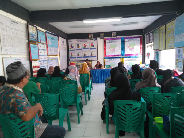 pertemuan pokjanal kampung kb dari dinas sosial di kampung kb mentari kelurahan ketapang tentang PATBM