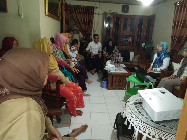 intervensi dan pertemuan pokja kampung KB dari perwakilan BKKBN Provinsi Kepulauan Bangka Belitung tentang POKTAN