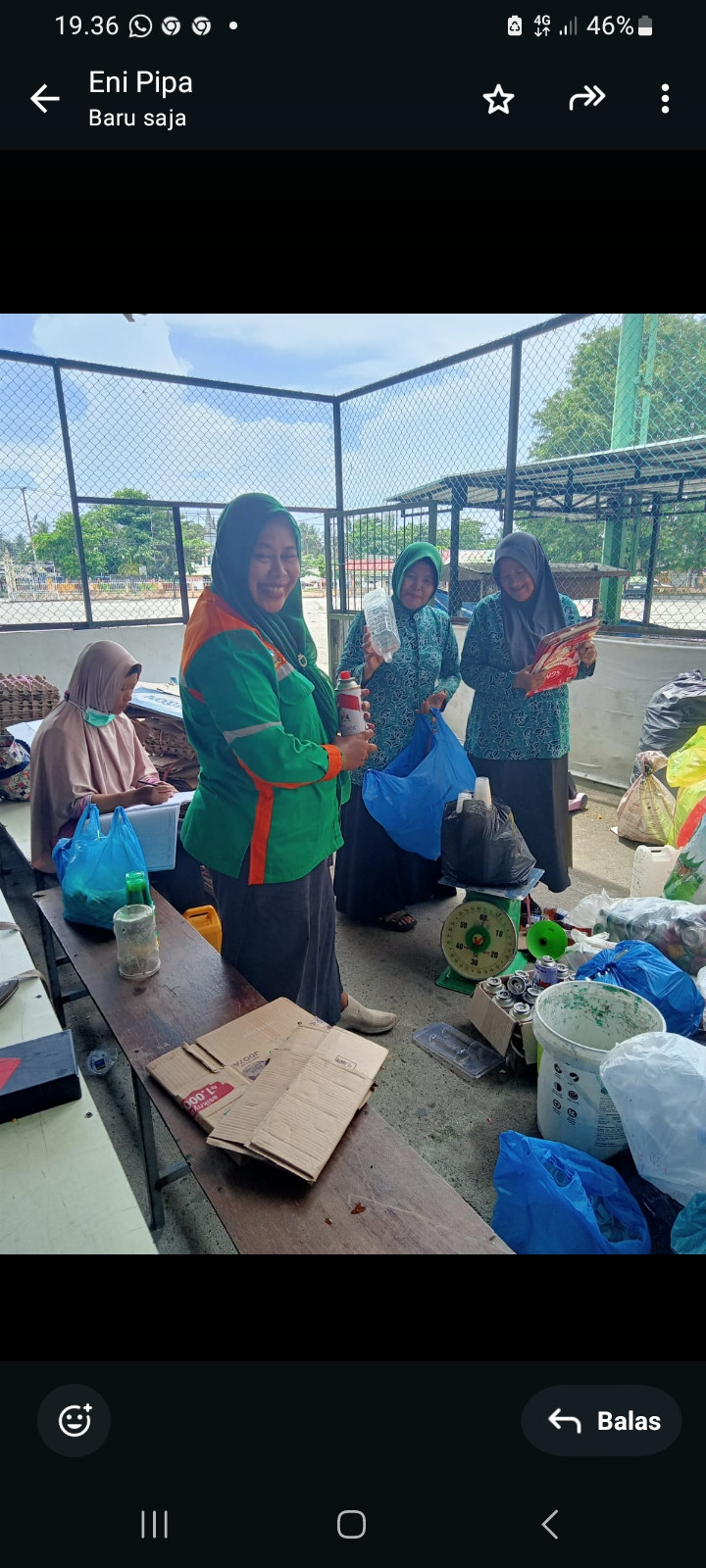 Bank sampah bunga teratai