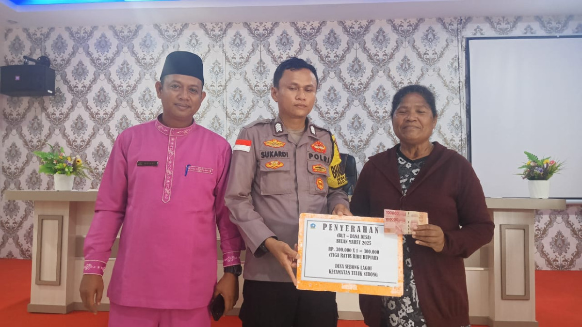 warga sb lagoi penerima blt