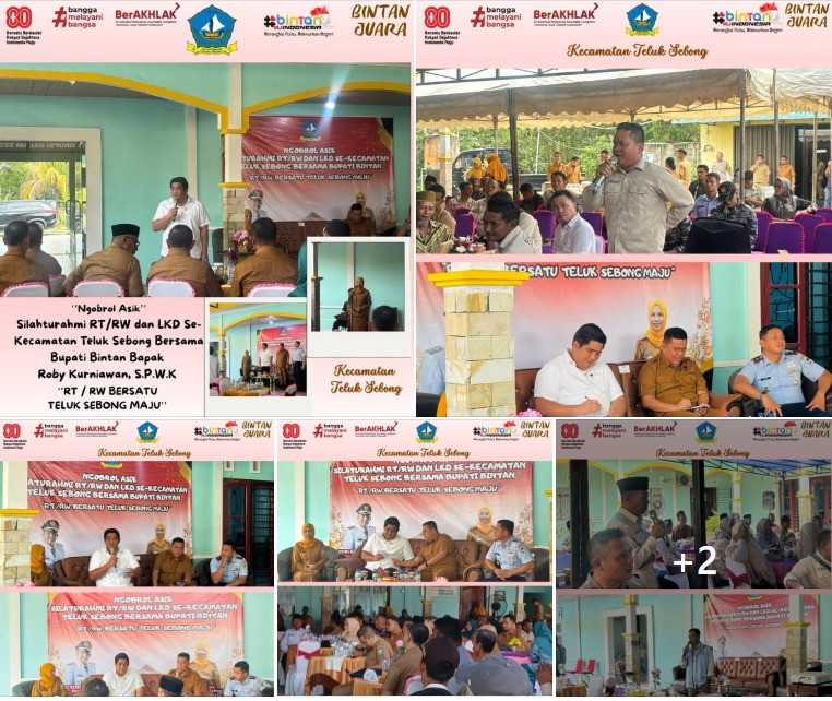 NGOBROL ASIK SILAHTURAHMI RT RW DAN LKD SEK KECAMATAN TELUK SEBONG BERSAMA BPK. BUPATI BINTAN