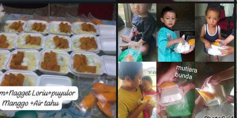 PMT untuk anak Stanting desa Toapaya Selatan makanan Lokal