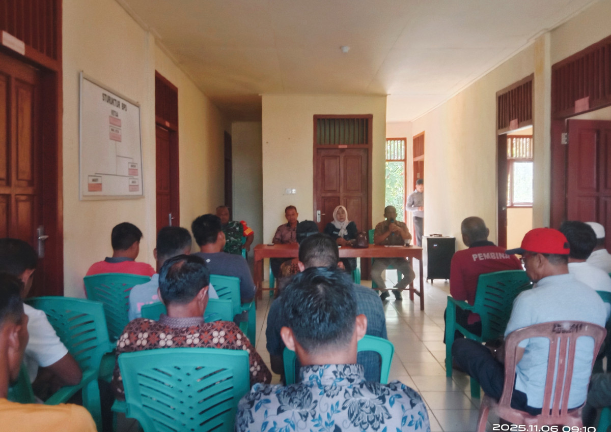 Musyawarah penentuan wilayah Kopdes Merah Putih