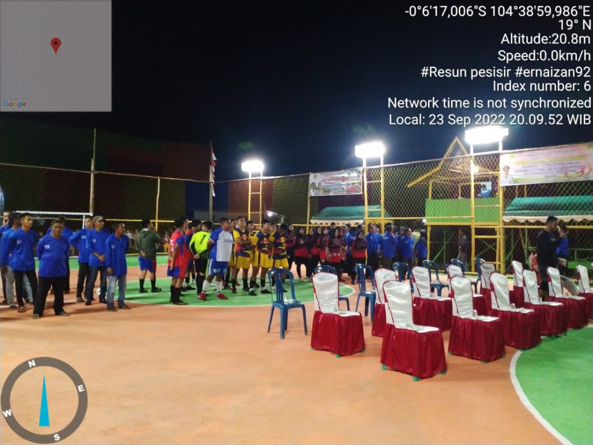 Pembukaan Turnamen Futsal dalam Rangka Hari Jadi Desa Resun Pesisir ke-9