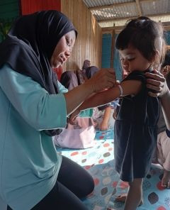 Kunjungan rumah kegiatan pemantauan tumbuh kembang balita