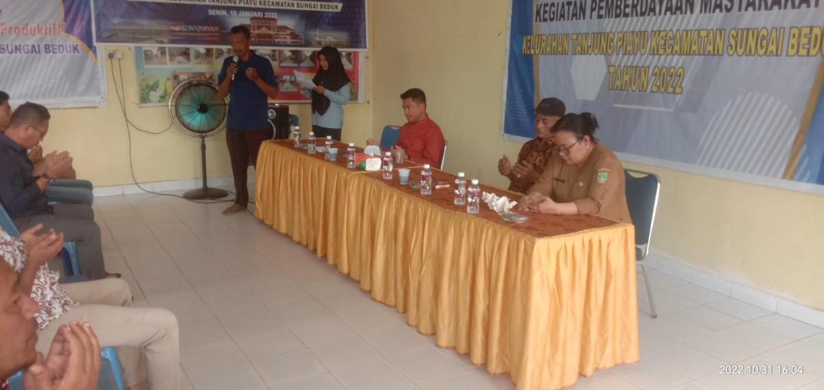 Pemilihan Ketua LPM dan Karang Taruna Kelurahan Tanjung Piayu
