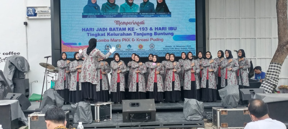 Lomba Mars Pkk dan Kreasi Puding tingkat Kelurahan Tj buntung dalam rangka memperingati hari jadi Batam yang ke 193