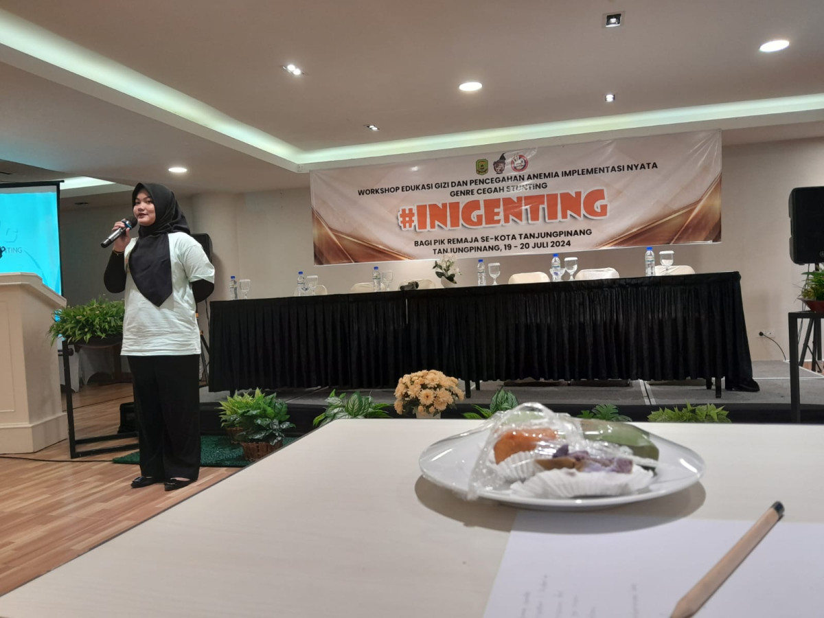 PIK Remaja KKB ABYAKTA Mengikuti Workshop Edukasi Gizi Dan Pencegahan Anemia Implementasi Nyata Genre Cegah Stunting INIGENTING Se-kota Tanjungpinang Hati Pertama