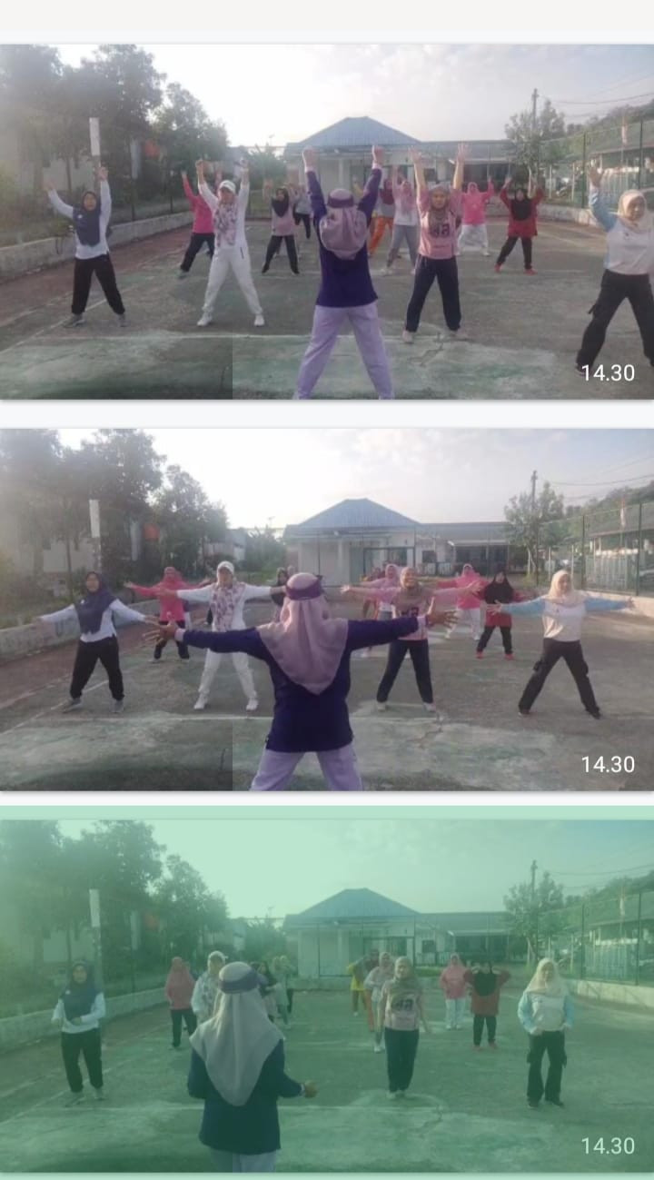 Ibu-ibu Perumahan Bukit Raya Rw 11 Mengadakan Senam pagi KJS Untuk Meningkatkan Kesadaran Akan Pentingnya Gaya Hidup Sehat Serta Pentingnya Olahraga Dan Aktifitas Fisik Dalam Meningkatkan Kualitas Hidup