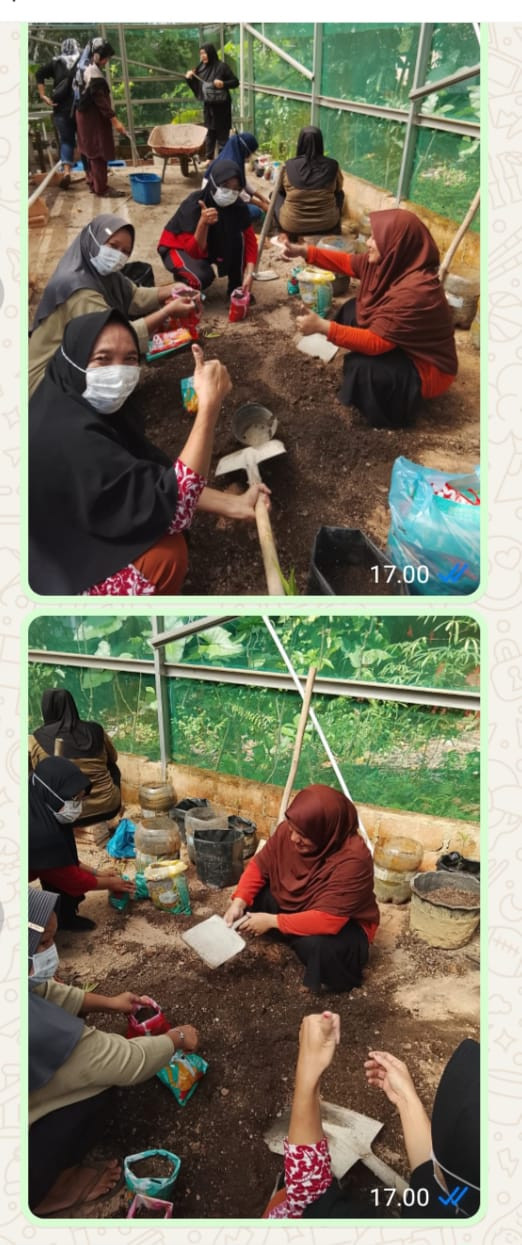 Dasa wisma Kampung kb Abyakta  Melakukan Gotongroyong  Pembibitan  Ketahanan pangan Dan Mengembangkan Kemampuan Memenuhi kebutuhan Pangan Sendiri Sehingga Menjadi Lebih Mandiri Dan Tangguh Menghadapi Tantangan Ketahanan pangan