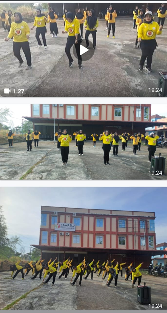 Ibu-ibu Kelurahan Pinang Kencana Mengadakan Senam Pagi KJS Setiap Minggu pagi Untuk Meningkatkan kesadaran akan pentingnya Gaya Hidup Sehat Dan Meningkatkan Kualitas Hidup Dan Kebahagiaan