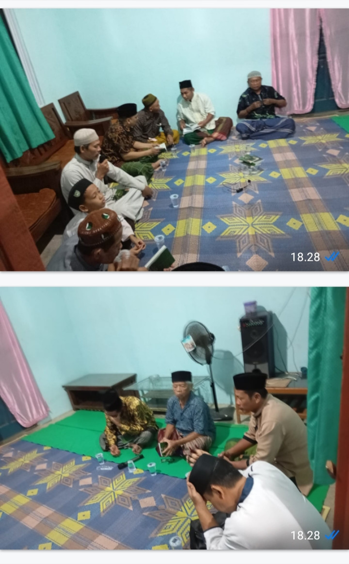 Ketua Kampung Kb Abyakta Bersama Ketua Rt 01 Dan Pengurus Wirit Yasin Bapak-bapak Mengadakan pertemuan Dengan Warga Sekaligus Sosialisasi Tentang GATI Untuk Meningkatkan Kesadaran Dan Peran Ayah Dalam Keluarga