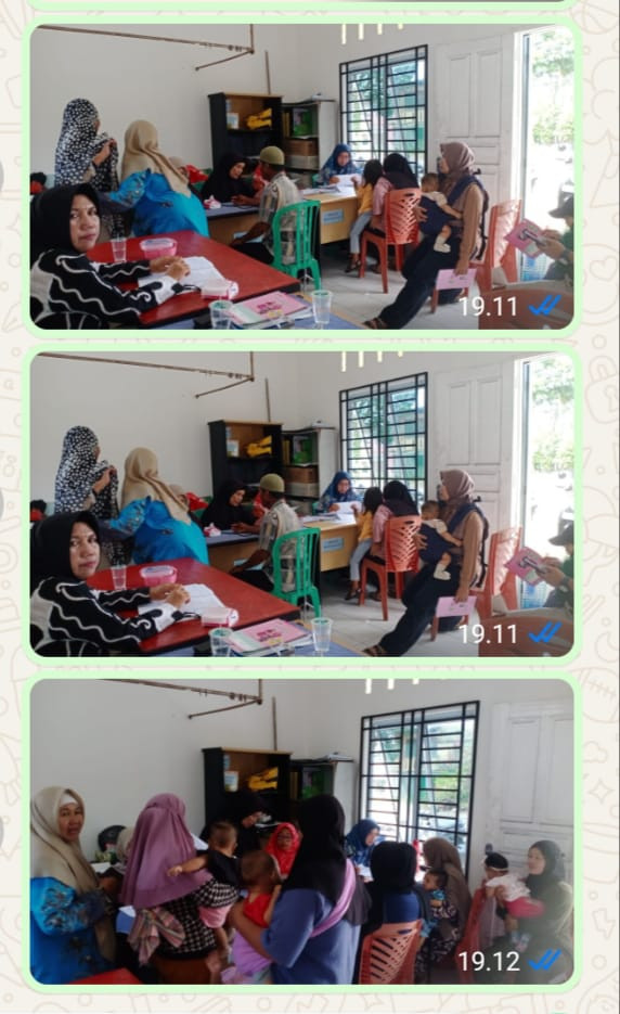 Petugas Kesehatan Bersama Kader Posyandu Flamboyan Melaksanakan Posyandu ILP Untuk Meningkatkan kesadaran Dan Partisipasi Masyarakat Dalam Menjaga Dalam Menjaga Kesehatan Dan Mencegah penyakit