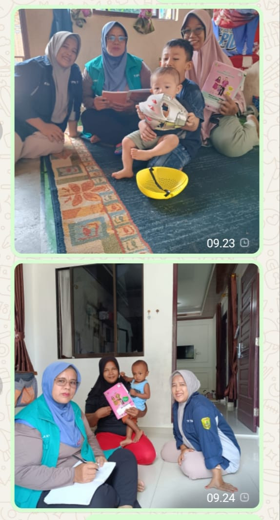 Tim 3 TPK Kelurahan Pinang Kencana Melakukan Kunjungan Dan Pendampingan Kepada Keluarga Balita Untuk Memberikan Edukasi Dan Dukungan Tentang Cara Merawat Anak Yg Tepat, Memantau Tumbuh Kembang Balita Serta Memberikan Bantuan Rujukan Bila Di Perlukan