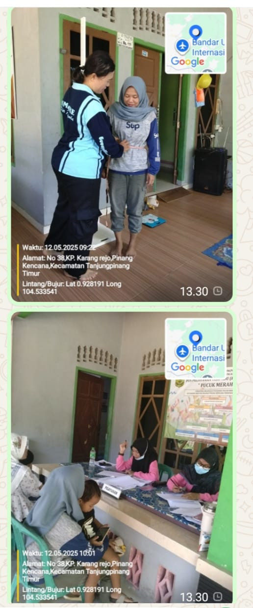 Petugas Kesehatan Bersama kader Posbang pucuk Merah Melaksanakan Posyandu Integrasi Layanan Primer  Untuk mengoptimalkan peran kader Dan Tenaga kesehatan Dalam Memberikan Layanan Kesehatan Primer Serta Memantau Perkembangan Dan Pertumbuhan Anak