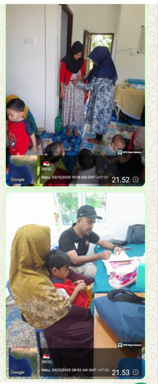 Kader Posbang Tulip Bersama petugas Kesehatan Mengadakan Posyandu ILP Untuk Meningkatkan Efisiensi dan efektivitas Layanan Kesehatan primer Melalui Integritas Layanan Dan Koordinasi Dengan Puskesmas Dan Dinkes