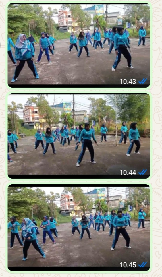 Ibu-ibu Kelurahan Pinang kencana Mengadakan Senam Pagi KJS Kejora Setiap Minggu Pagi Untuk Meninggalkan Kualitas Hidup Dan Kebahagiaan Serta Meningkatkan Kesadaran Akan Pentingnya Olahraga Dan Aktifitas Fisik Dalam Meningkatkan kualitas Hidup