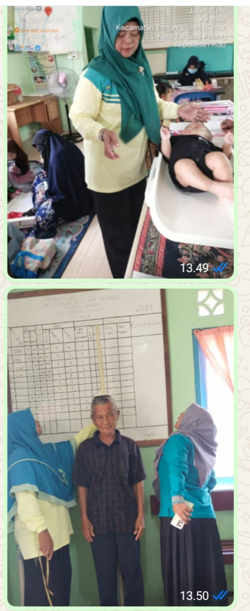 Kader Posyandu Air Raja Bersama petugas Kesehatan Mengadakan Posyandu ILP Agar Masyarakat Dapat Lebih Mudah Mengakses Layanan kesehatan Dan Memperoleh pelayanan Yg Lebih Komprehensif Dan Terintegrasi