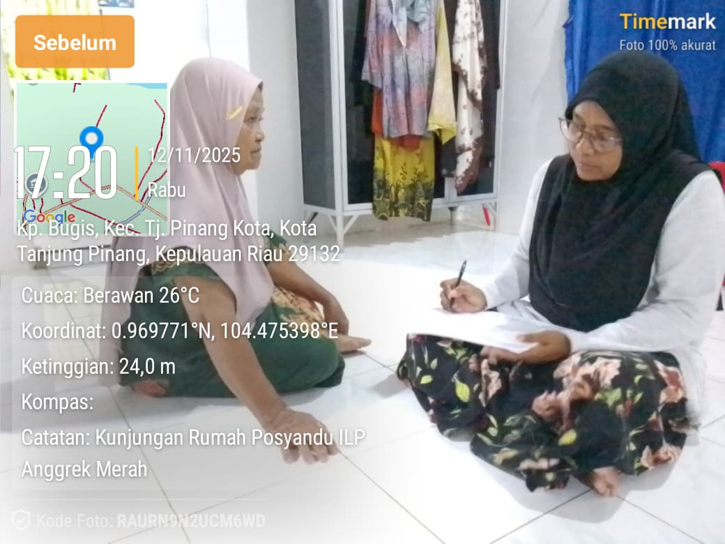 Kegiatan Kunjungan Kader Posyandu ILP Anggrek Merah Kerumah Warga