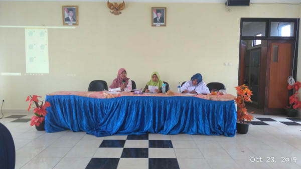 sambutan dari team monitoring TP PKK Kabupaten