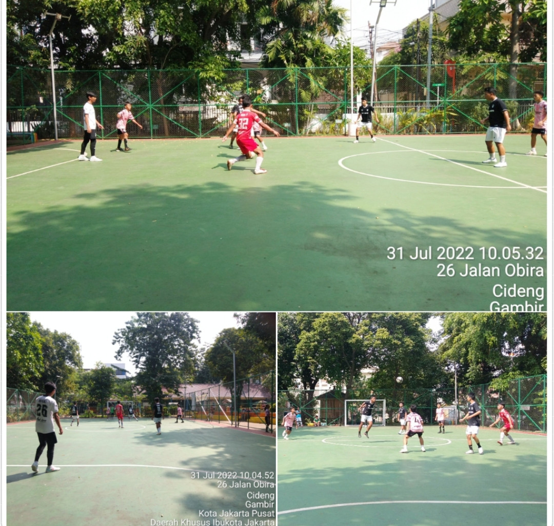 Futsal persahabatan anakw RW 05 vs anak2 Tomang