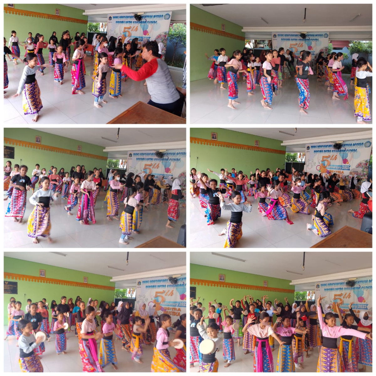 *Pelatihan menari anak anak warga Kelurahan Cideng*  *Dengan pelatih oleh Bapak Abdul Malik*