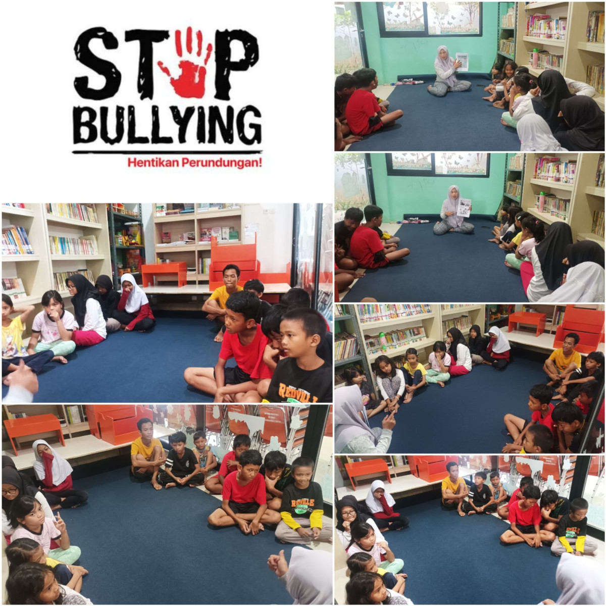 Edukasi Pengelola RPTRA *Bullying/perundungan* kepada pengunjung anak anak.