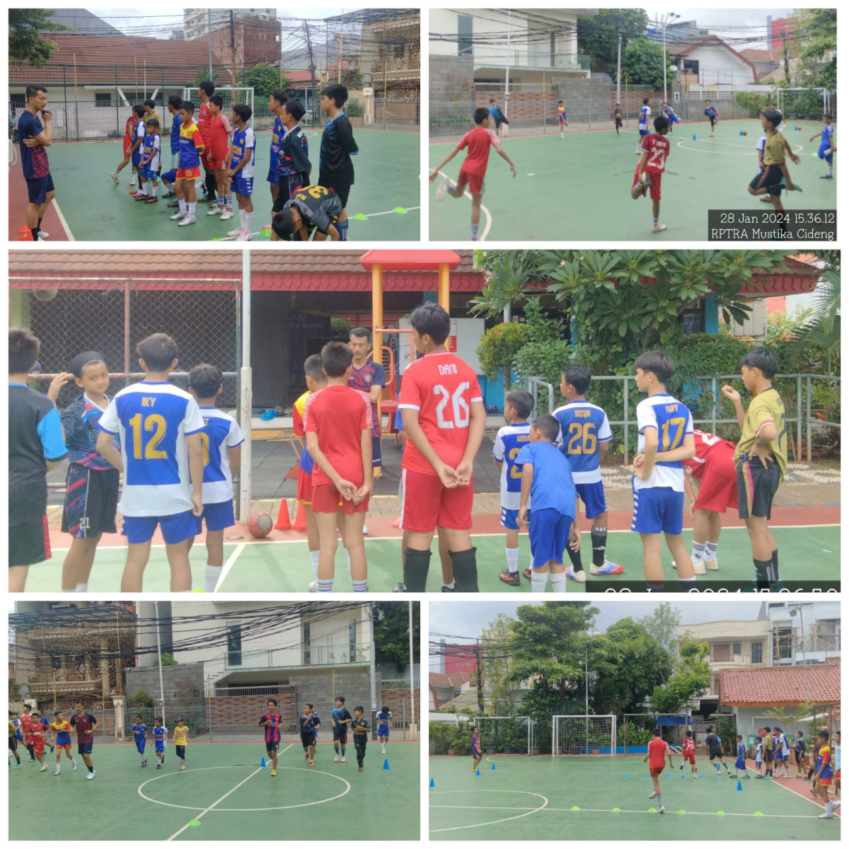 Pelatihan Futsal dari Karang Taruna Kel.Cideng untuk  Anak-anak Warga Kelurahan Cideng
