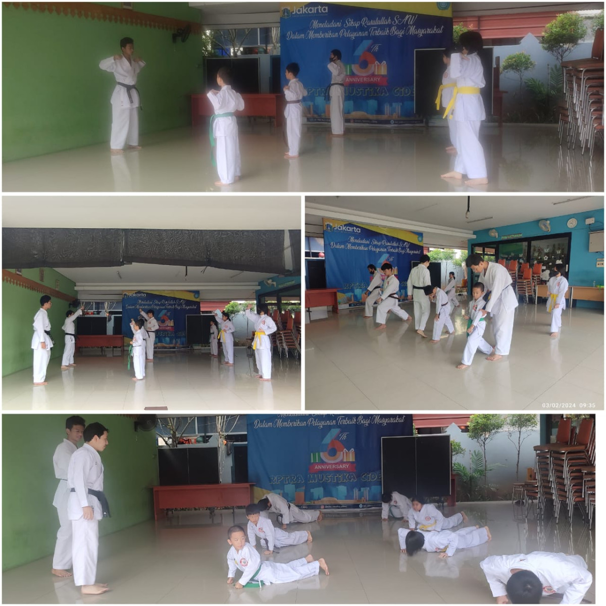 Pelatihan Karate dari "Gabdika Shitoryukai" Dengan Pelatih/Senpai ( Rezky & Enzo )
