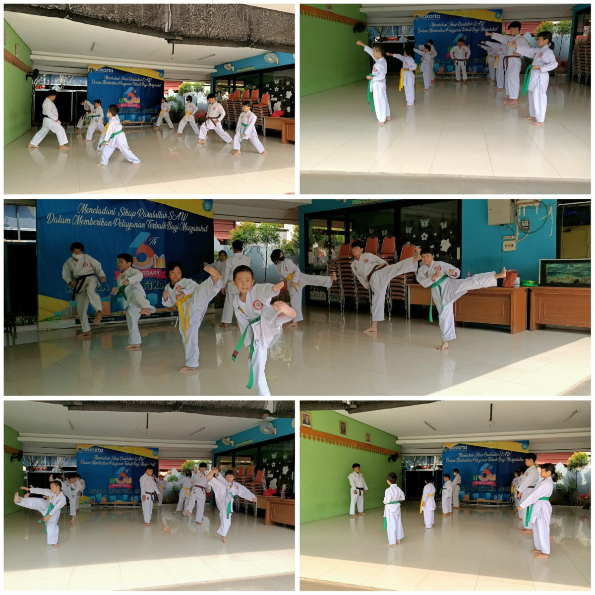 Pelatihan karate untuk warga kelurahan Cideng
