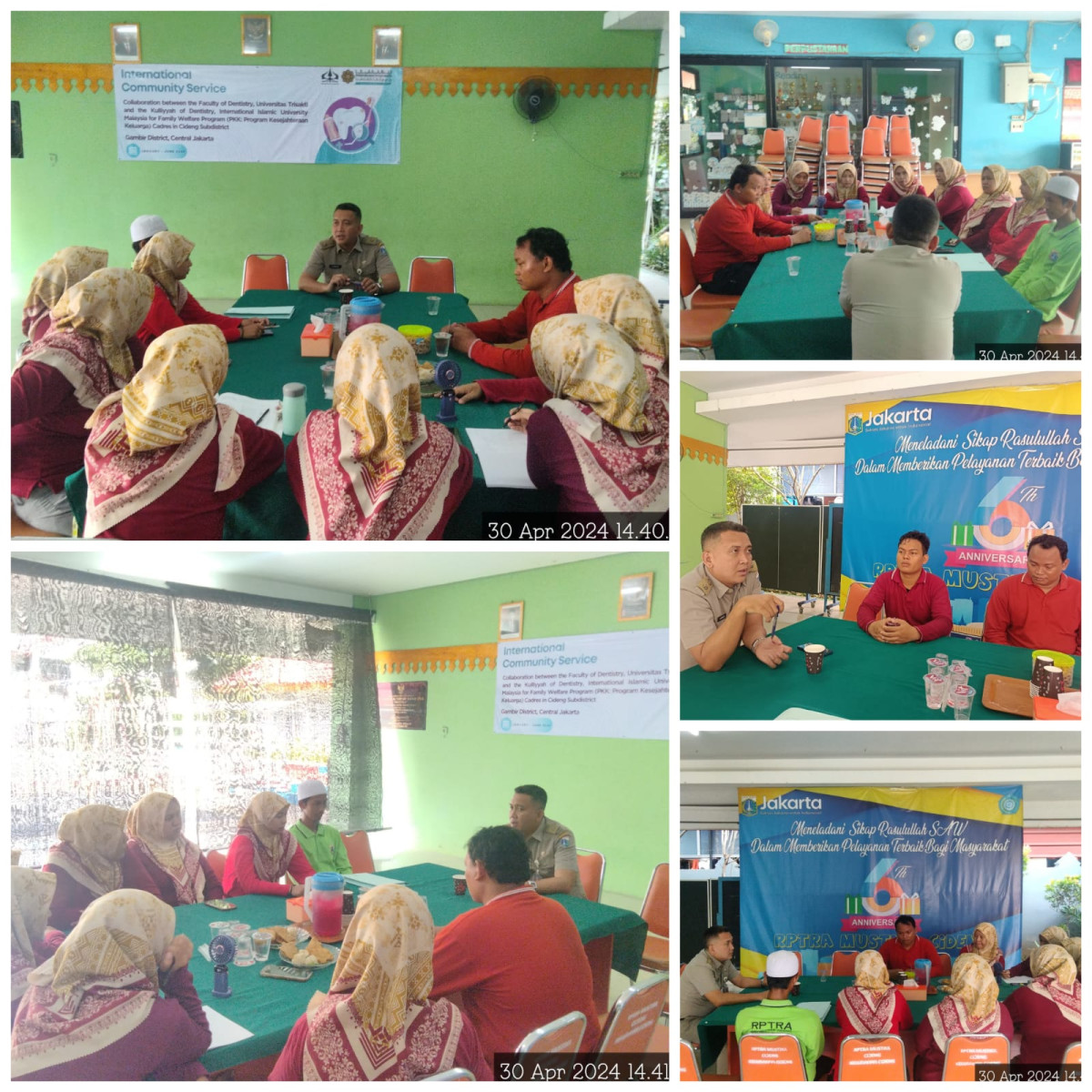 Rapat koordinai pengurus dan pengelola Keluraha Cideng