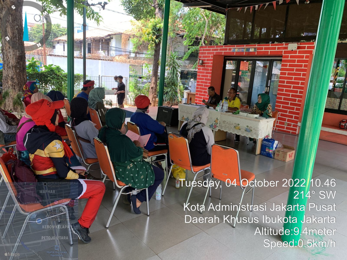 Rapat Bersama Instruktur senam Aerobik dan Senam Jantung Kota Administrasi Jakarta Pusat