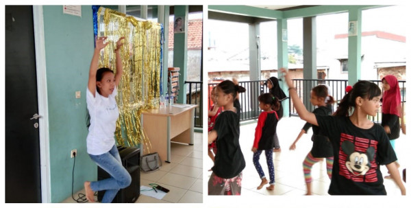 Pelatihan Tari dari Sudin Pariwisata dan Budaya