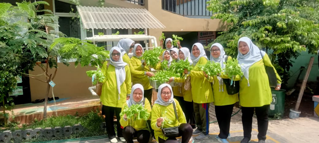 pertin pokja 3 dan panen  hydroponik