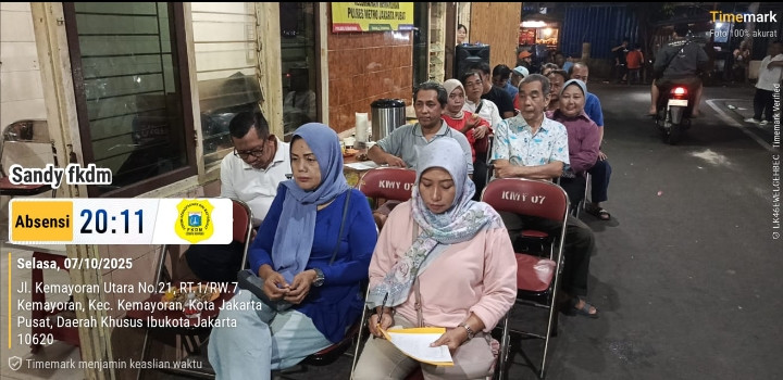 Rapat koordinasi bersama pengurus wilayah Rw. 07
