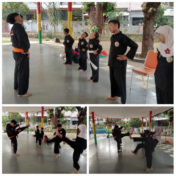 Latihan Pencak silat dari Sudin Pora