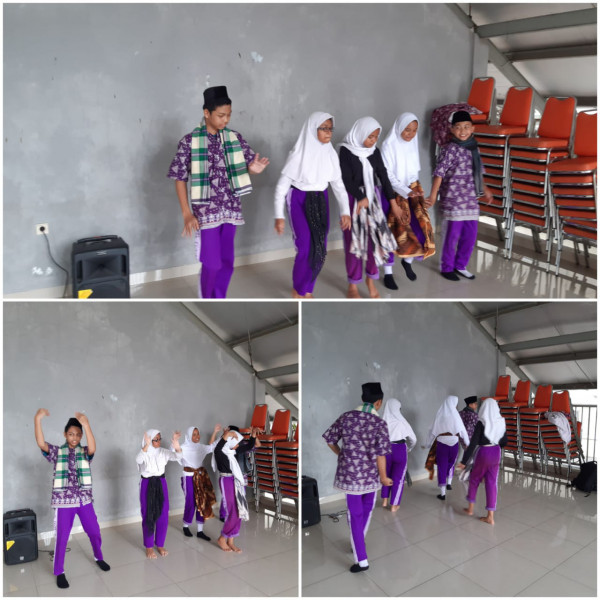 latihan tari adik- adik SMP Negeri 47