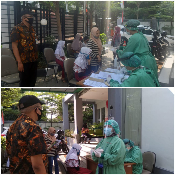 Kegiatan BIAS Screening UKS dan Pemberian Obat Cacing untuk murid SDN CPT 03 di PKM Kel CPT