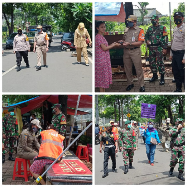 Kegiatan gerebek masker di wilayah RW 06 Kel CPT