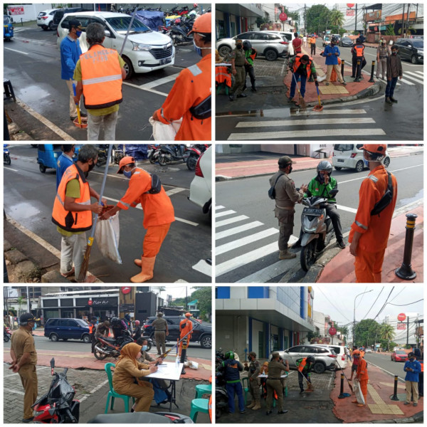 Kegiatan Operasi Yustisi dan gerebek Masker diwilayah RW 03 Kel CPT