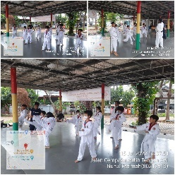 Kegiatan Latihan Taekwondo dari Sudin Pemuda dan Olahraga Jakarta Pusat
