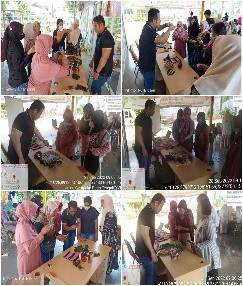 Kegiatan pelatihan kerajinan tangan dan kreasi kain perca ( hari ke 3 ) Angkatan ke 2 , terkait fotografi produk di RPTRA Kampung Benda